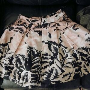 Floral Black and Pink Women's Skirt